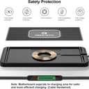 Wireless Charging Pad for Car, REESTECQI 15W Wireless Car Charger Pad Type C Charging Mat Non Slip [PD 40W Car Charger Incl] for Airpods iPhone 16/15/14/13/12, Samsung S24/S23/S22 (30CM Cable)
