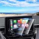 2PCS Screen Protector for 2023-2025 2026 Toyota Corolla/Corolla Cross/RAV4/Highlander/Prius, 8 Inch Touch Screen Protector Cover Tempered Glass Navigation Display Infotainment Protective Film