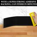 Flexible Baseboard Molding Trim 4" x 15 ft, 20ft 40ft 50ft 60ft 100ft Self-Adhesive Vinyl Wall Base Cove Base, Peel and Stick Rubber Wall Base Molding Trim