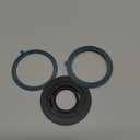 SYNCWIRE Magnetic Phone Ring Holder for MagSafe, 360 Rotation Cell Phone Grip Stand Finger Ring Kickstand Two-Sided Magnet Compatible with iPhone 17 Pro Max 16 15 14 13 12 MagSafe Accessories (Single Ring-1PCS-Black)