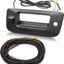 RED WOLF Tailgate Handle Reverse Backup Camera Fit for 2007-2014 Chevrolet Silverado GMC Sierra 1500 2500 HD IP68 Waterproof 150 View Angle Rear View Camera with Key Hole Replaces OE Number 22755305