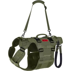 OneTigris Dog Lift Harness for Large Dogs, Dog Hip Support Brace, Full Body Lifter with Handles Invictus Multifunctional Mobility Assistance Vest for Back Legs (Green, Medium)