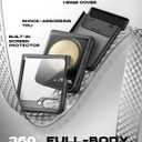 i-Blason for Samsung Galaxy Z Flip 7 FE Case, Z Flip 6/5 Case with Stand [Built-in Screen Protector] [Hinge Protection] Full-Body Rugged Shockproof Protective Phone Case for Z Flip 7 FE/6/5, Black