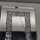 Crystal Crush Diamond Mirrored Candle Sconces, Silver Wall Candle holder set of 2, Wall decorations for Living RoomDining Room (Rectangle Stripe (style 4))