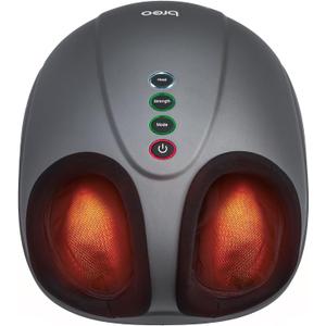 Breo Foot Massager with Heat, Deep Tissue Kneading, Shiatsu Massage Machine for Relax, Relieve Foot Pain, Plantar Fasciitis, Fits Feet Up to Men Size 12, Mother's Day Gift