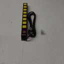 8 Outlet Long Power Strip, 2100J Surge Protector Heavy Duty 6FT Cord Wide Spaced and Wall Mount Metal Powerstrip for Home Office Garage Workshop