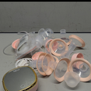 NCVI Electric Breast Pump 8782, Portable Hospital-Grade Double Pump with 4 Modes & 9 Levels, Anti-Backflow, Rechargeable Quiet Breastfeeding Pump for Efficient Comfortable Use at Home, Work or Travel (10 Piece Set, Pink)