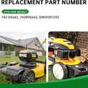 742P05642 Blades 21 Inch Mulching Mower Blade Compatible with D ewalt 21'' Models, C ub Cad et SCP21E, M TD Walk-Behind Mowers, Replaces 742-05642, DWO1DT233, S Shape Center Hole, 2 Pack