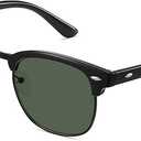 livho Rimless Trendy Polarized Sunglasses Men Women, Retro Sun Glasses for Men Women 2024, Semi Rimless UV Protection Shades