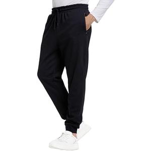 DITOK Men's Sweatpants with Zipper Pockets, Fleece Tapered Sweatpants for Mens Joggers, Lightweight Mens Athletic Sweat Pants, L