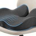 Seat Cushion for Office Chairs Large U-Shaped Memory Foam Desk Chair Cushions for Long Sitting Comfort, Ergonomic Thick Support Pad for Work from Home & Daily Office Use