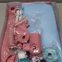 dearlomum Baby Play Mat Gym, Funny Play Piano Tummy Time Activity Mat with 5 Infant Sensory Toys, Music and Lights, Boy & Girl Gifts for Newborns 0 to 3 6 9 12 Months (Pink)