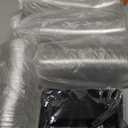 Suclain 400 Pcs 9 oz Disposable Plastic Cups with Dome Lid and Sporks Set, 200 Clear Fruit Cups Containers with Lids and Hole, 200 Plastic Spork for Food Appetizer Ice Cream Dessert Cold Drink