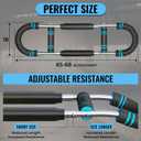 Twister Arm Trainer with Adjustable Arm Chest Exerciser for Enhance Upper Body Muscle Detachable Power Twister Chest Expander Exerciser for Men and Women Home Fitness Equipment