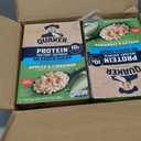 Quaker Protein Instant Oatmeal, Apple Cinnamon, 12g Protein per Serving, Whole Grains, No Artificial Flavors, No Added Colors, 1.76 oz Packets, (24 Pack), BB 02-21-27