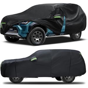 Car Cover Custom Fit for Toyota 4Runner 1995-2025,6 Layers Truck Cover Waterproof All Weather for Automobiles, Outdoor Full Exterior Cover, Rain, Sun, Wind Protection, Black