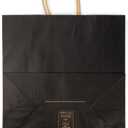 ClearBags Paper Merchandise Handle Bags (Black, 12 1/2 x 7 x 13)