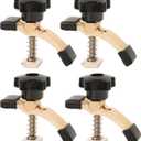 LUNYEE 4PCS Mini Hold Down Clamp Kit, CNC Router Clamp for Woodworking and Metalworking, Compatible with 3018 CNC Router Machine, 3018 Pro Max/ 3018-Pro Ultra, 2.5Lx 0.8Wx 2.4H