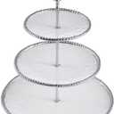 Pampa Bay Salerno 3 Tier Stand (White and Silver)