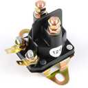 Delgada 12V Lawn Mower Replacement Starter Solenoid,Universal 4-Pole Solenoid Relay Switch Compatible with Briggs and Stratton Engine MTD,Replaces 146154/145673/109946
