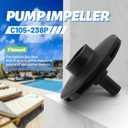 C105-238PB Pump Impeller for Pentair Sta-Rite Inground Pool and Spa Pump for Max-E-Glas Pumps, 1-1/2 HP Up-Rated Impeller