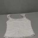Women Y2k Lace Trim Tank Tops Teen Girl Fairycore Sleeveless Solid Going Out Streetwear Summer Crop Camisole Size S