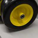 11x6.00-5 Lawn Mower Tires Flat Free, Zero Turn Mower Front Tires, 11x6-5 Solid Mower Wheel for Residential and Commercial, 3/4" and 5/8" Bearing, 6"- 8" Center Hub, 2Pack Yellow, 400Lbs