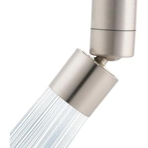 Hibbent NSF/ANSI/CAN 61 Certified Faucet Aerator, CUPC Certification 360 Degree Swivel Kitchen 2-Flow Sprayer Splash-Proof Water Saving Faucet Extender- 55/6 Inch-27UNS Female Thread, Brushed Nickel