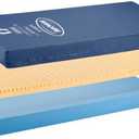 Invacare Premier Hospital Bed Mattress, Foam, Fluid-Resistant Cover Flexes in Right Places to Relieve Body Pressure, Firm Mid-Section & Soft Head/Feet Section, Enhanced Side Support for Safe Transfers (80"x36"x6")
