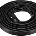 sourcing map Black Silicone U-Channel Edge Trim Seal Strip, 3m Length, Fits 1/8–13/64 Inch Edge, Protective Rubber Gasket for Edge Protection