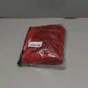 QLEKEY Red Christmas Tree Skirt, 32 Inch Mermaid Scale Wave Pattern Knitted Xmas Tree Skirt, Rustic Christmas Holiday Decoration.