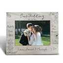 Wedding Picture Frame 5x7,Wedding Engagement Picture Frame Gift For Couples,Happily Ever After Photo Frame,Gifts For Wife Husband,Bride Groom Gift