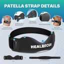 Healrecux Patella Band, Knee Strap Patella Tendon Support for Knee Pain & Tendonitis, Patella Stabilizer Knee Brace for Running, Basketball, Jumpers Knee, Tennis, Volleyball & Squats - Inky 1 Pack
