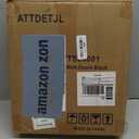 Cube Storage Organizer, 6-Cube Shelves Unit with Doors, DIY Stackable Plastic Clothes Organizer for Bedroom and Under Stairs Storage Unit, Each Compartment 30 x 30 x 30 cm Black ATTSL6001