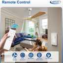 Depuley Ceiling Fan Without Light: 52 Inch 3 Plastic Wood Color Blade