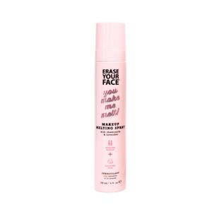 ERASE YOUR FACE Makeup Melting Spray - Face & Eye Makeup Remover to Melt Makeup & Cleanse Skin - Makeup Remover Oil Spray Enriched with Chamomile & Lavender to Soothe & Hydrate Complexion (4.1 Fl Oz)