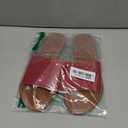 Women's Slip-On Flat Sandals, Dressy & Casual Round-Toe Slides for Beach, Travel & Everyday, Size 38