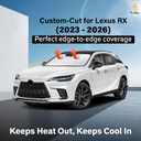 EcoNour Windshield Sunshade Compatible for Lexus RX 350 450h 2023-2024 2025 2026, Sun Visor for Front Windshield & Window Sun Shade Cover, UV Heat Blocker & Protector, Car Accessories