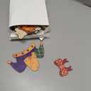 42 Pcs Interchangeable Christmas Highland Cow Decor Holiday Highland Cow Gifts Seasonal Sign Farmhouse Rustic Wood Welcome Ornament Tiered Tray Decoration Desk Accessories for Home Office