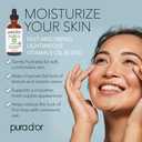 PURA D'OR 4 Oz Organic Vitamin E Oil  USDA Certified Face, Body, Hair & Bath Oil with Argan, Jojoba, Rosehip, Apricot, Almond & Avocado  Lightweight Moisturizing Blend for Soft, Smooth Skin