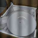 23.62" Mid-Century Round Dining Table, Small Dining Table, Side Table for 2 People, Small Round Dining Room Table with Sturdy Trumpet Base, Circle Kitchen Table for Dining Room, Kitchen, Living Room