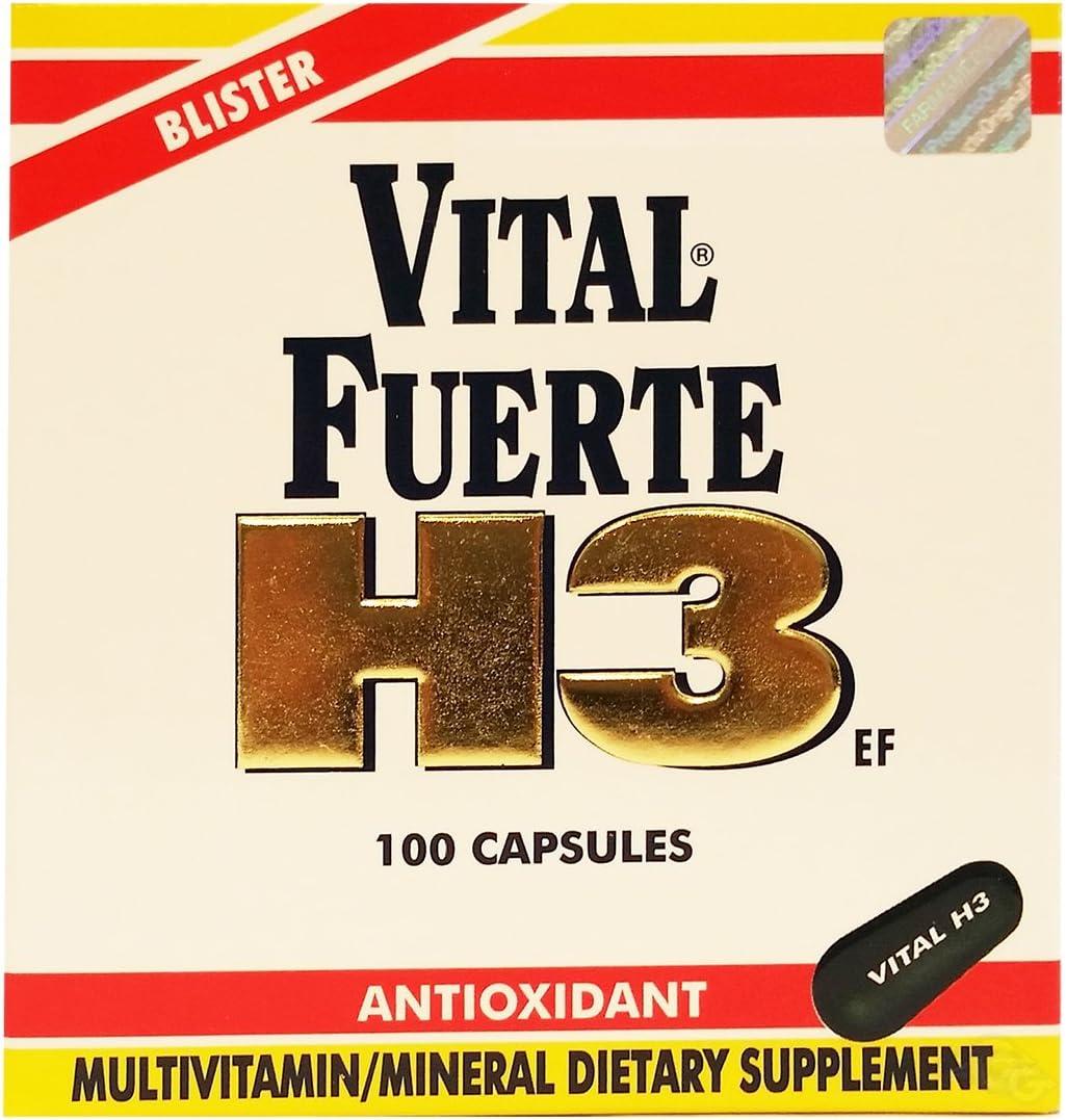 H3 100 Cap - Multivitaminico (Pack of 1), Expiration Date: 01/28
