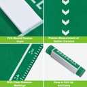 Softball Pitching Mat 10 x 3FT Baseball Batting Mat Non-Slip, Wear Resistant Portable Youth Softball Hitting Mat, Throwing Training Pad with Ruler