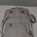 DERJUNSTAR Diaper Bag Backpack – Large Capacity Baby Diaper Bag with Changing Pad, Waterproof Travel Backpack for Boys & Girls, Multi-Function Baby Bag with USB Charging Port, Grey