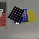 Vkey Colorful Hook and Loop Self Adhesive Fastener Dots Coins Sticky Back Heavy Duty Circles Best for Home, Office, Classroom and Crafts 6 Colors (1.5cm/216 Pairs)