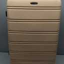 Rockland Melbourne Hardside 2 Piece Expandable Spinner Wheel Luggage Set, (20"/28"), Champagne