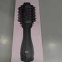 Hair Dryer Brush Blow Dryer Brush in One, Upgraded 4 in 1 Hair Dryer and Styler Volumizer with Negative Ion Anti-frizz Ceramic Titanium Barrel Hot Air Hair Straightener Brush