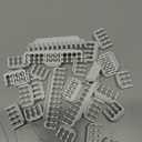 EZDIY-FAB Shield Cable Comb Kit for 16AWG, 18AWG PSU Cable Extension,Includes 4 x 24P + 16 x 8P + 8X 6P-White