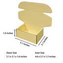 50 Pack 5.1x3.1x1.6 in Butter Yellow Shipping Boxes