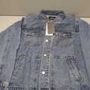 Denim Jacket Men Vintage Autumn and Winter Tops Mens Denim Trucker Jacket, XL